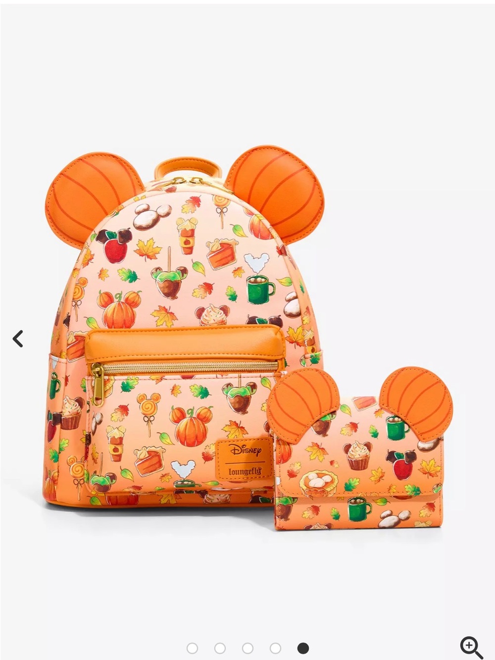 Loungefly Disney Mickey Mouse Halloween Treats Mini Backpack & Wallet
